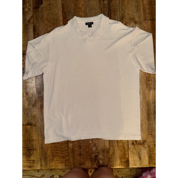 Harold Powell Other - Harold Powell Mens XL Silk Cotton Knit Polo Shirt Cream HK-3434